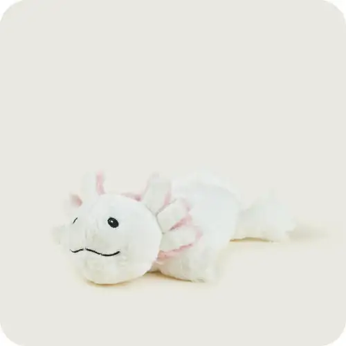 White Axoloti Cozy Plush Microwavable Toy
