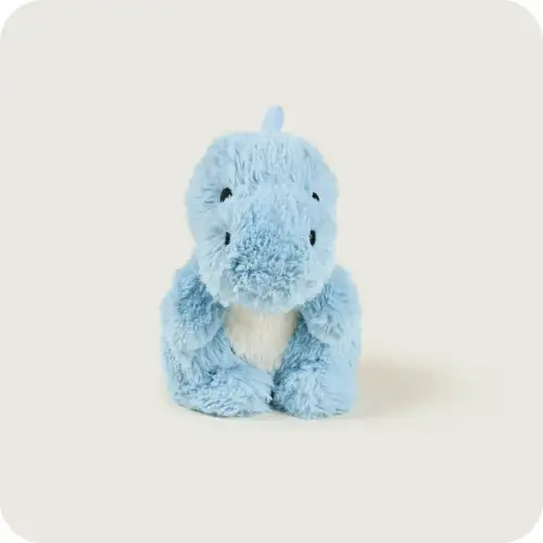 Blue Baby Dino Cozy Plush Microwavable Toy