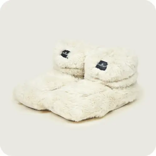 Warmies Almond Luxury Fur Microwavable Boots