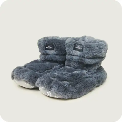 Warmies Steel Luxury Fur Microwavable Boots