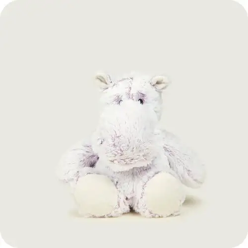 Hippo Cozy Plush Microwavable Toy