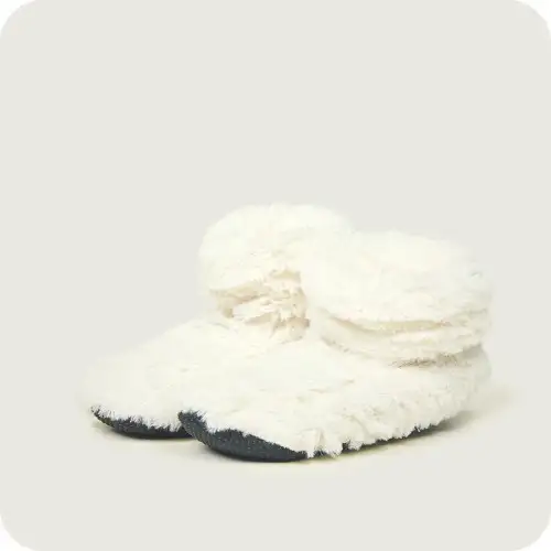 Warmies Cream Fur Microwavable Slipper Boots