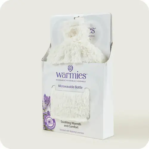 Warmies Cream Fur Microwavable Bottle