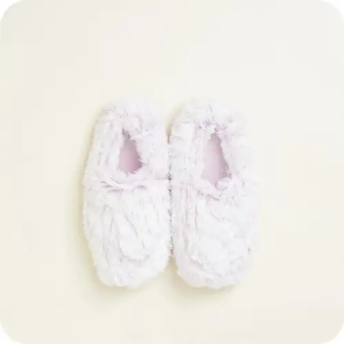 Warmies Pink Fur Microwavable Slippers