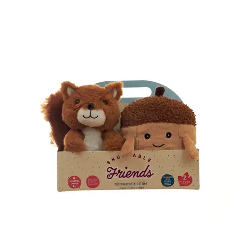 Squirrel & Acorn Snuggable Friends Heatable Toys