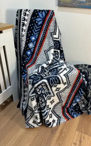 Nordic Winter Design Luxury Fleece Blanket 150x200cm