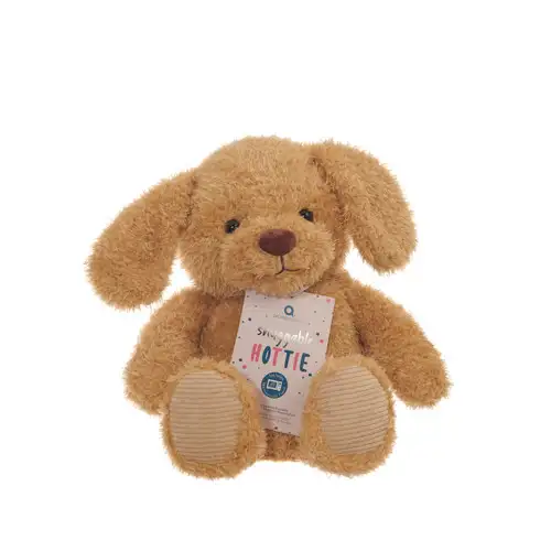 Fluffy Pup Snuggable Hottie Heatable Toy
