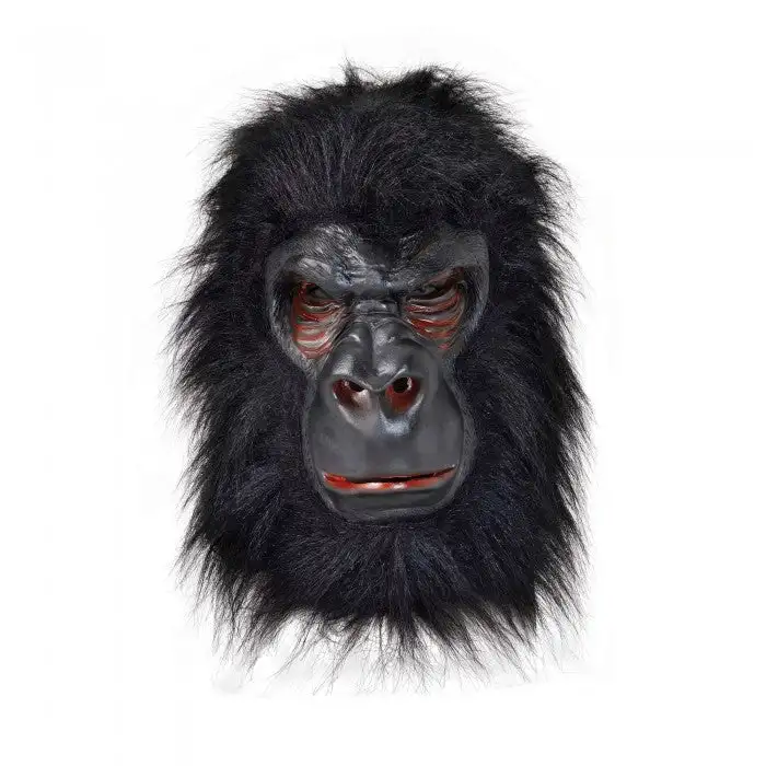 Bristol Novelty Unisex Adults Latex Gorilla Mask With Hair
