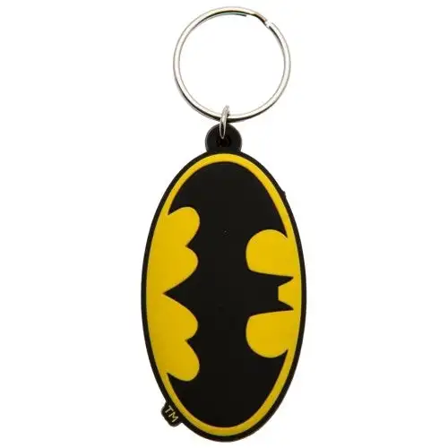 Batman Symbol Rubber Keyring