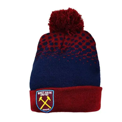 West Ham United FC Unisex Fade Bobble Hat