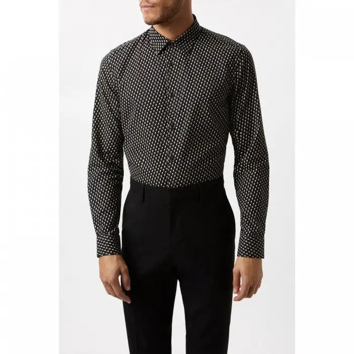 Burton Mens Dotted Formal Shirt