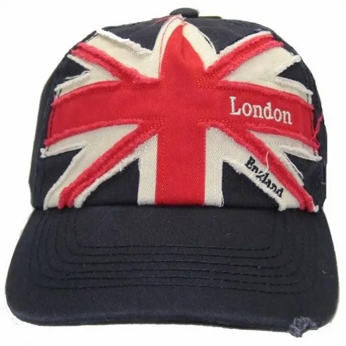 Mens Union Jack London England Embroidered Baseball Cap