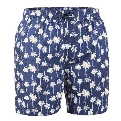 Duke Mens Bradwell D555 Palm Tree Kingsize Swim Shorts