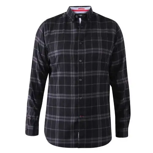 D555 Mens Harwich Checked Kingsize Button-Down Shirt