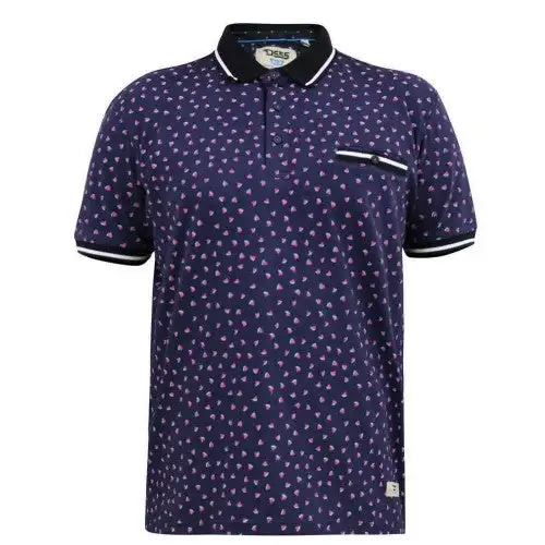 D555 Mens Rover Printed Polo Shirt