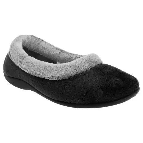 Sleepers Womens/Ladies Julia Memory Foam Collar Slippers