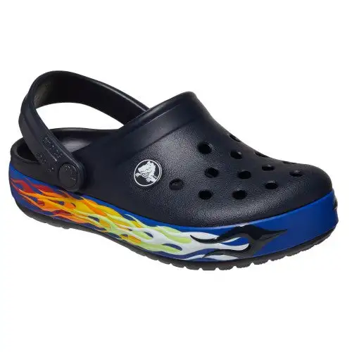Crocs Childrens/Kids Crosband Flames Clogs