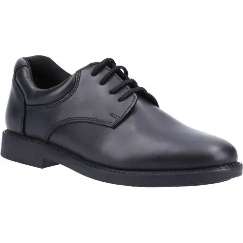 Hush Puppies Boys Tim Leather School Shoe