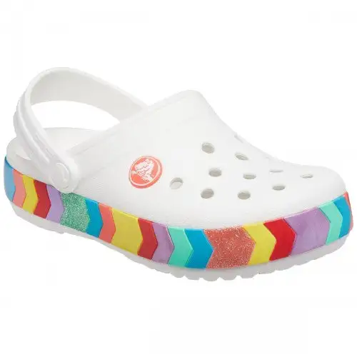 Crocs Childrens/Kids Crocband Chevron Beaded Clogs