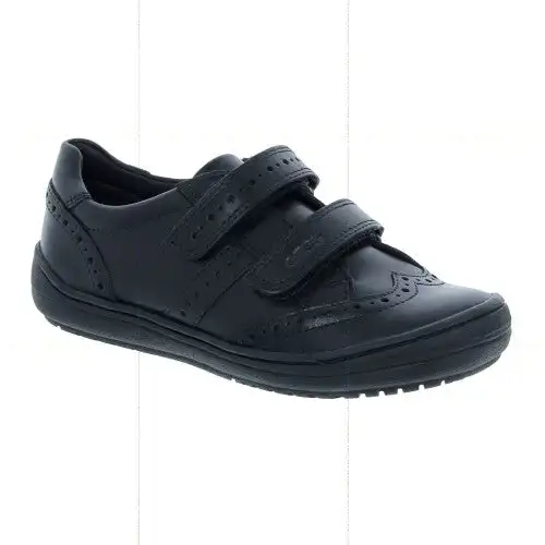 Geox Girls Hadriel Leather School Shoes