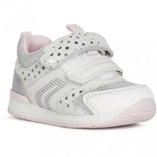 Geox Girls Rishon Leather Trainers