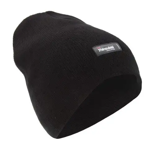Mens Plain Thinsulate Thermal Winter Beanie Hat (3M 40g)