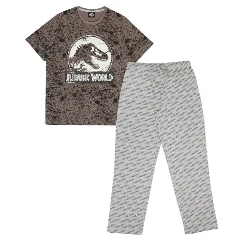 Jurassic World Unisex Adult Logo All-Over Print Pyjama Set