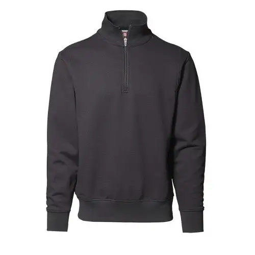 ID Mens High Collar Regular Fitting Half Zip Sweatshirt