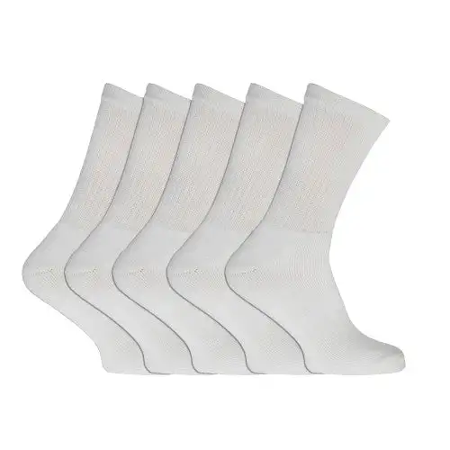 Mens Plain Sports Socks (Pack Of 5)
