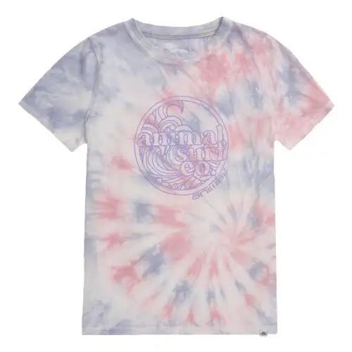 Animal Childrens/Kids Charley Tie Dye Organic T-Shirt