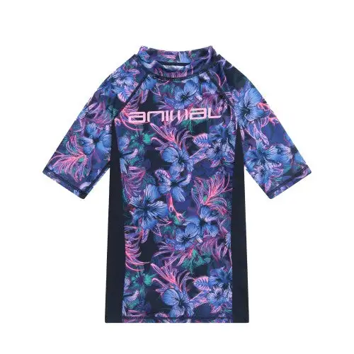 Animal Childrens/Kids Daisy Floral Recycled Rash Top