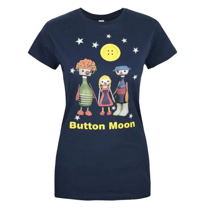 Worn Womens/Ladies Button Moon Mr Spoon And Friends T-Shirt
