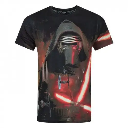 Star Wars: The Force Awakens Mens Kylo Ren Lightsaber T-Shirt