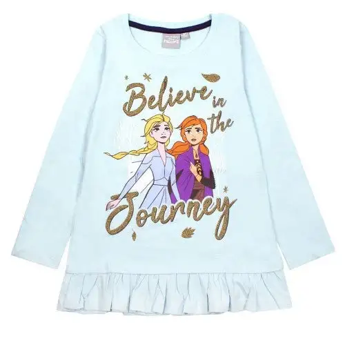 Frozen II Girls Believe In The Journey Frill Long-Sleeved T-Shirt