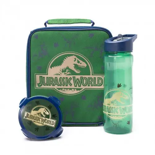 Jurassic World Childrens/Kids Lunch Bag And Bottle Set