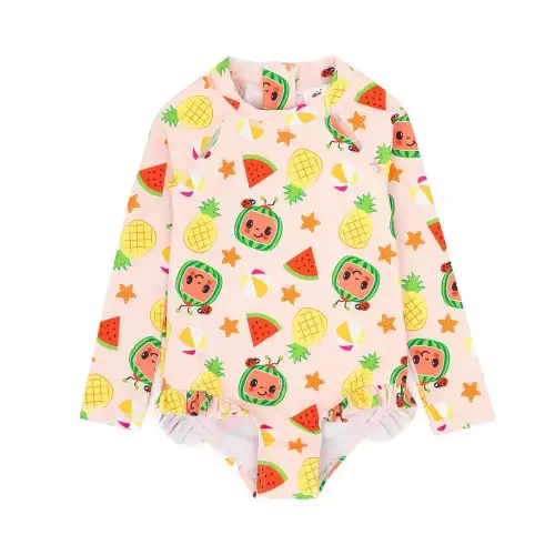 Cocomelon Girls Frill One Piece Swimsuit