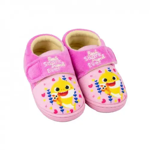 Baby Shark Girls Best Shark Friend Slippers