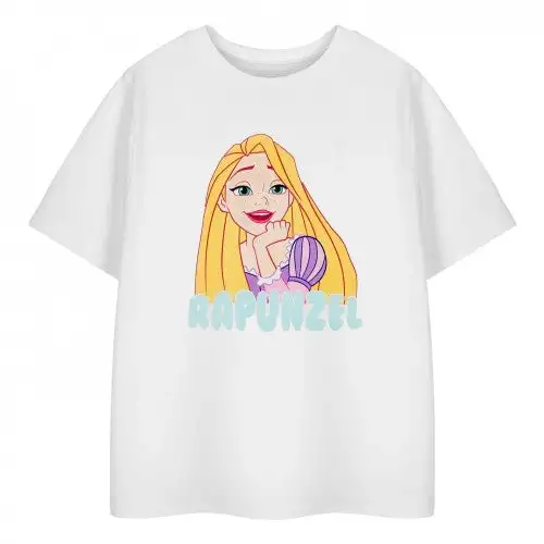 Disney Princess Girls Rapunzel Short-Sleeved T-Shirt