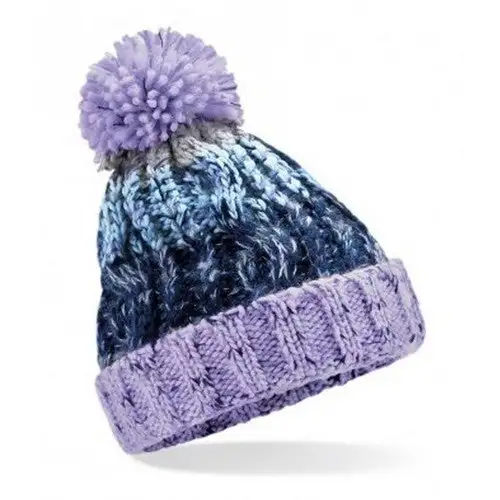 Beechfield Junior Corkscrew Pom Pom Beanie
