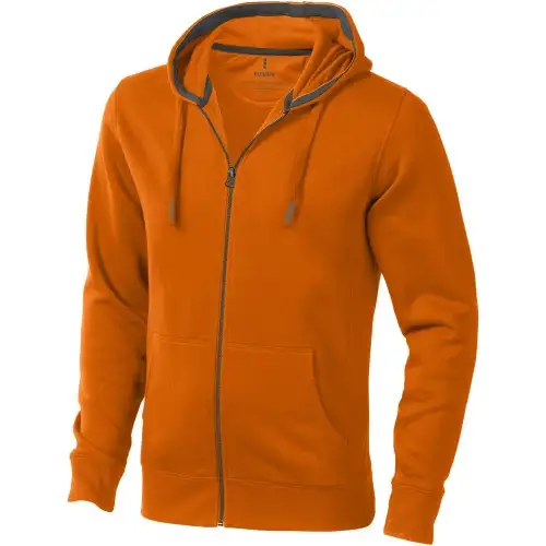 Elevate Mens Arora Hooded Full Zip Sweater