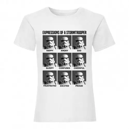 Star Wars Womens/Ladies Expressions Of A Stormtrooper Boyfriend T-Shirt