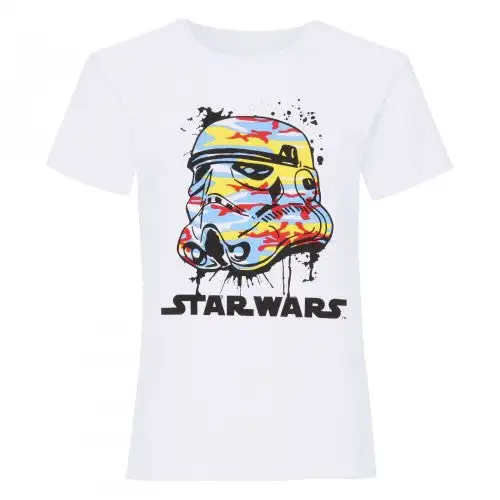 Star Wars Girls Camo Stormtrooper Helmet T-Shirt