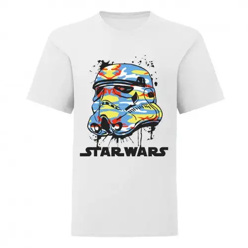 Star Wars Boys Camo Stormtrooper Helmet T-Shirt