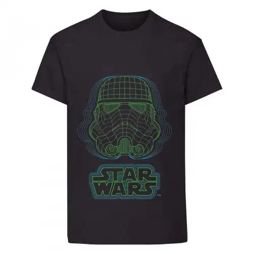 Star Wars Boys Wireframe Stormtrooper Helmet T-Shirt