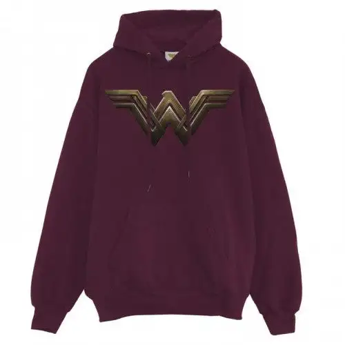 Wonder Woman Womens/Ladies Logo Pullover Hoodie