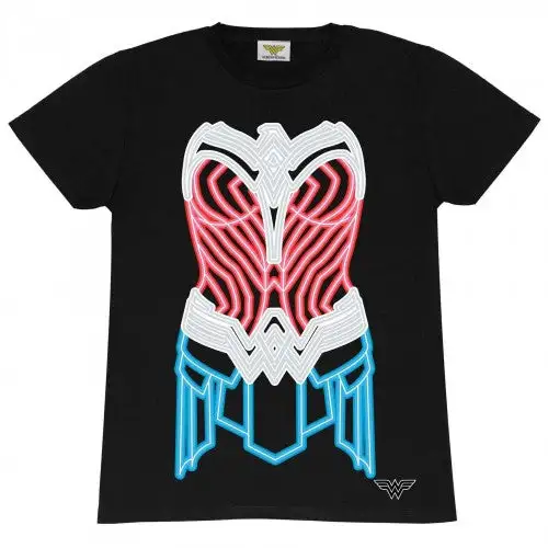 Wonder Woman Mens Neon Armour T-Shirt