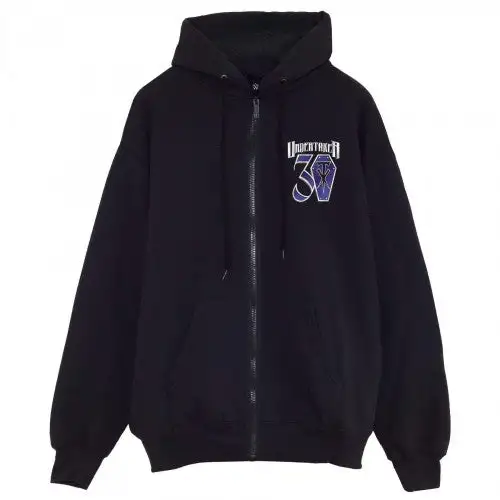 WWE Mens Deadman Forever The Undertaker Full Zip Hoodie