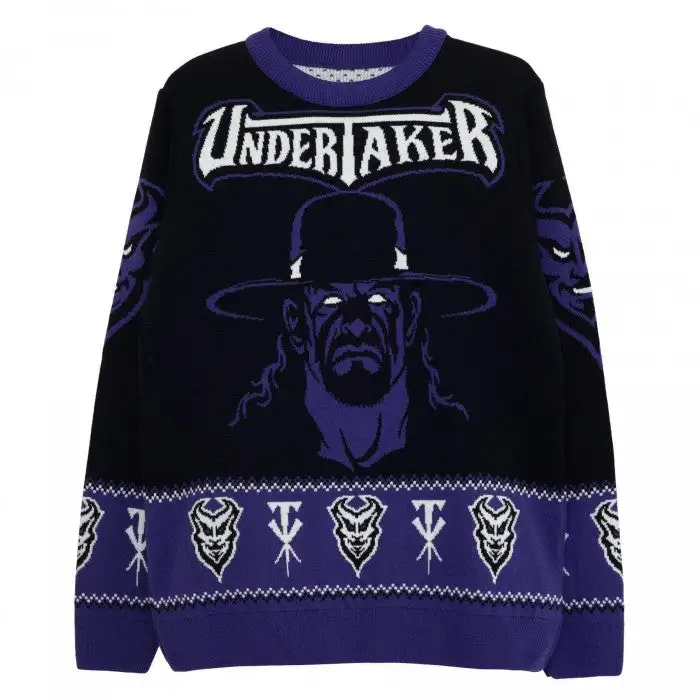 WWE Womens/Ladies The Undertaker Knitted Jumper