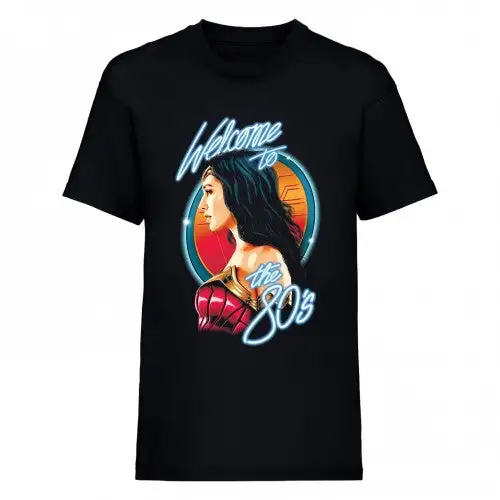 Wonder Woman Mens Welcome To The 80s T-Shirt