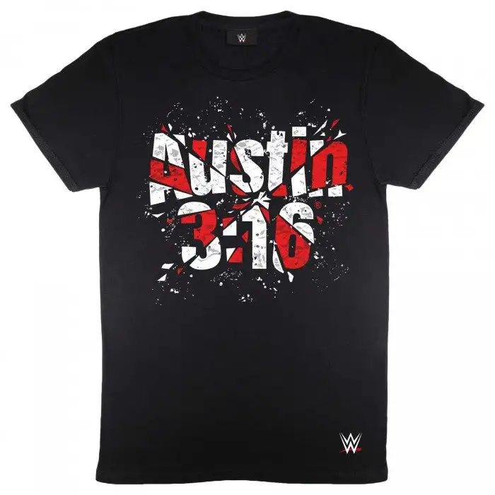 WWE Womens/Ladies 3:16 Stone Cold Steve Austin Shattered Logo Boyfriend T-Shirt